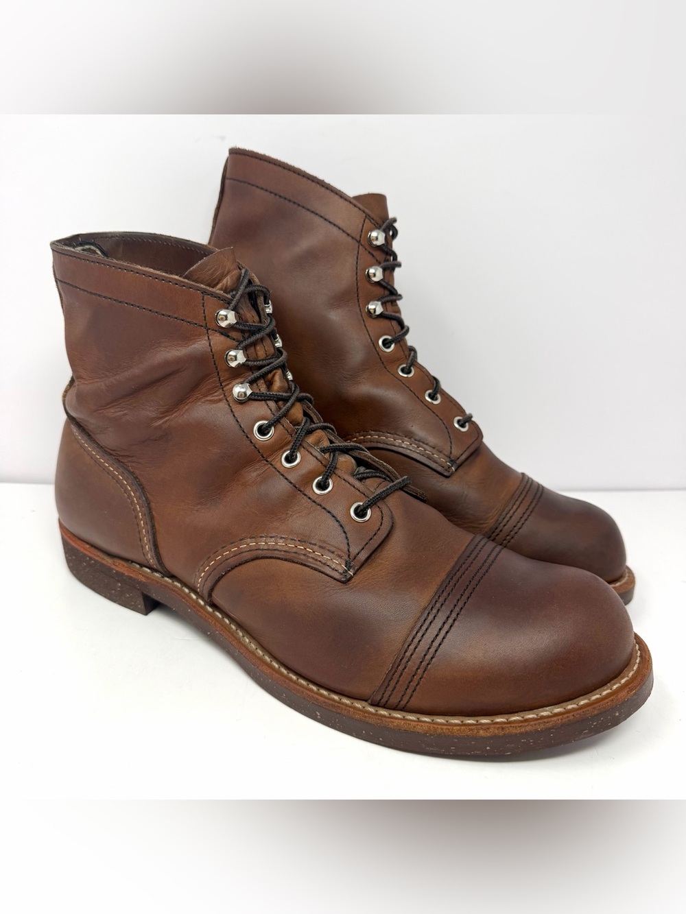 Red Wing 8111 Men’s Heritage Iron Ranger Boots Sz 11.5 Brown Leather Made In USA